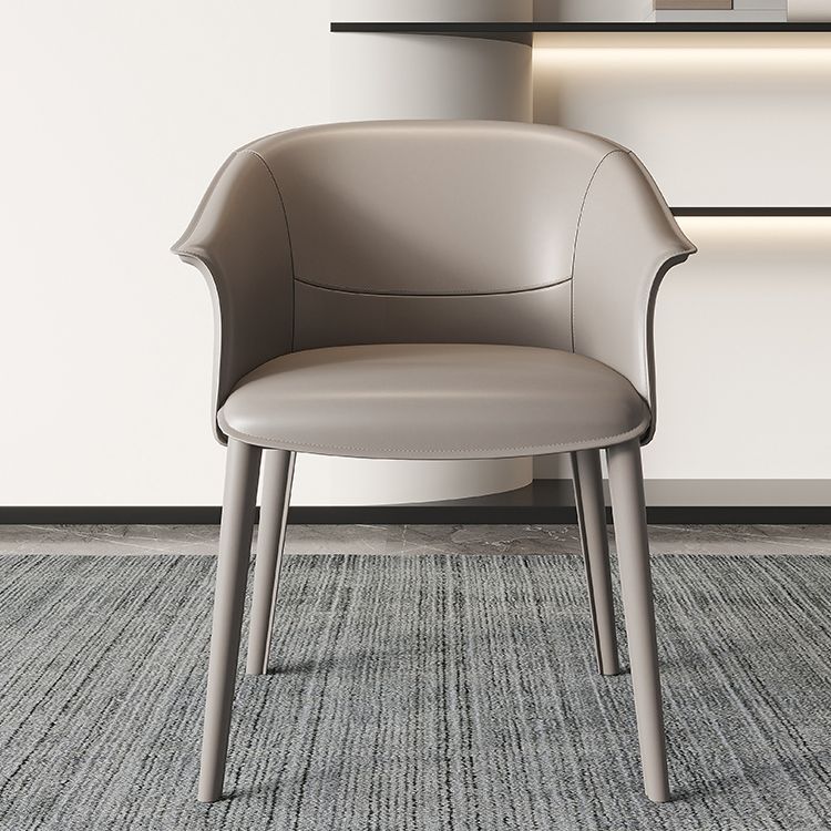 Contemporary Metal Dining Room Chair Leather Dining Chairs for Home Use