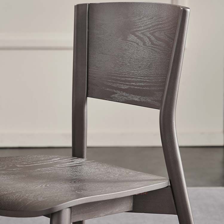 Dining Room Kitchen Side Chair Industrial Solid Wood Armless Chair