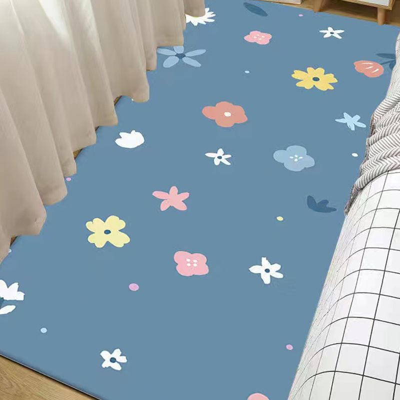 Tappeto di girasole giallo poliestere semplice tappeto senza slip per camera da letto