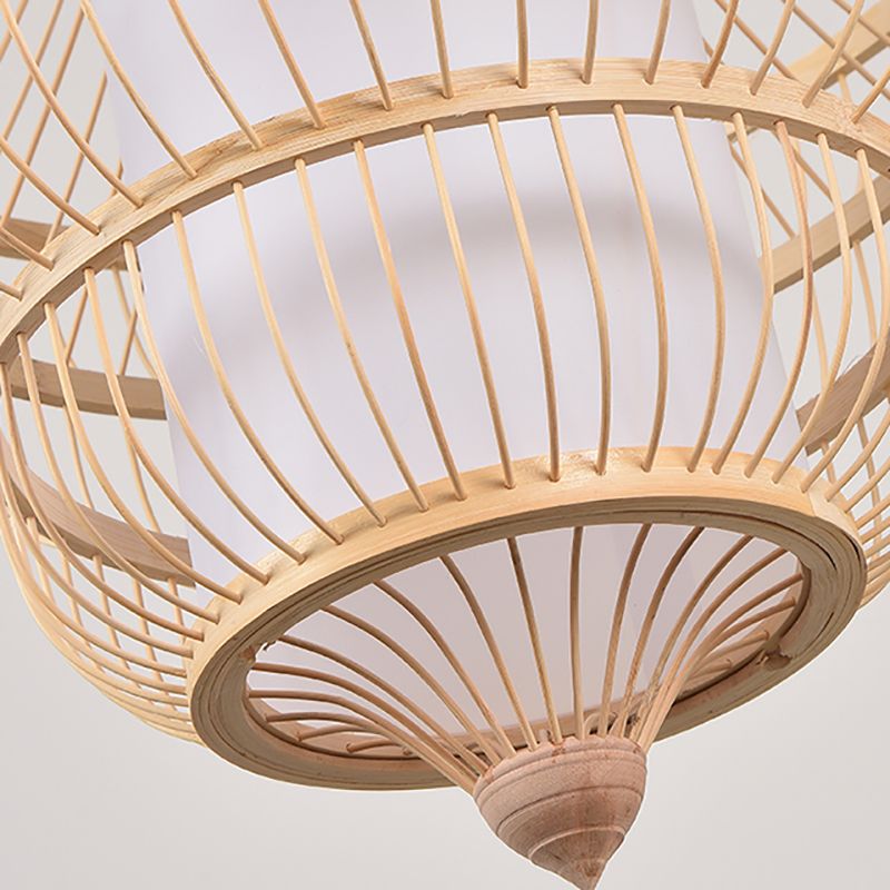 1-Licht chinesischer Stil Bambus Anhänger Light Geometrisch hängende Anhänger für das Restaurant