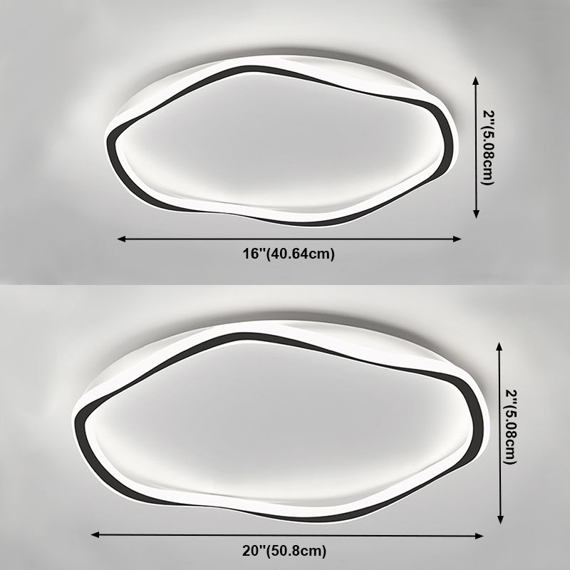 Plafonnier encastré contemporain Luminaire de plafond encastré géométrique