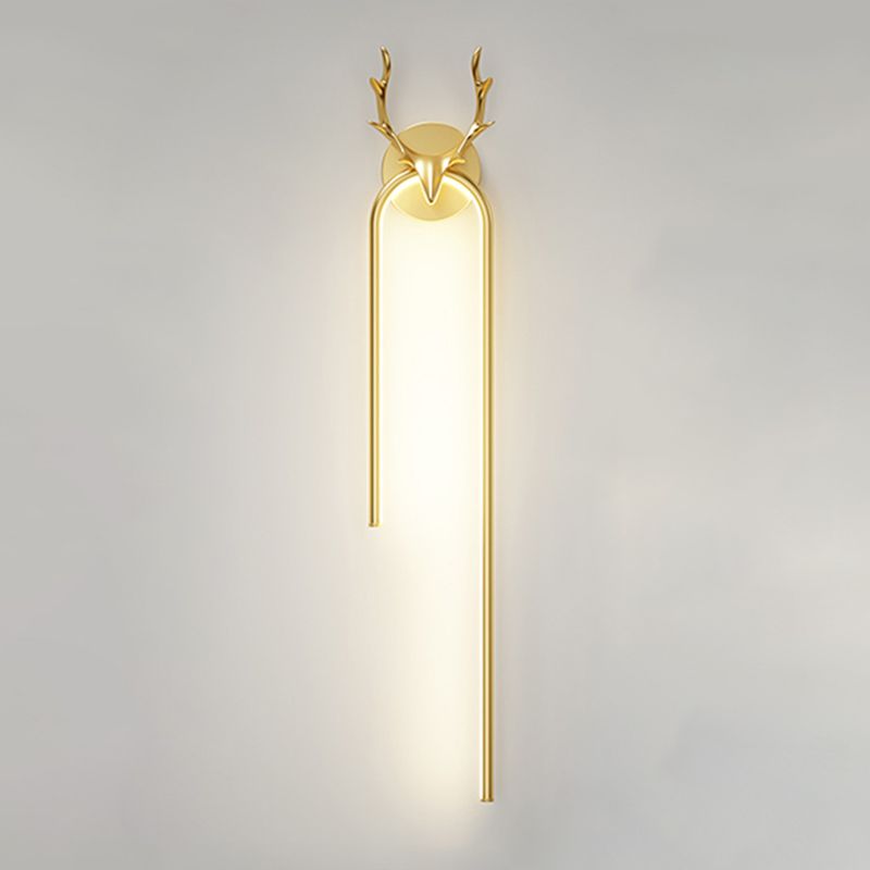 Lineaire SCONCE -verlichtingsarmaturen Moderne wandlamp metaal 1 Lichtwand SCONCE Verlichting