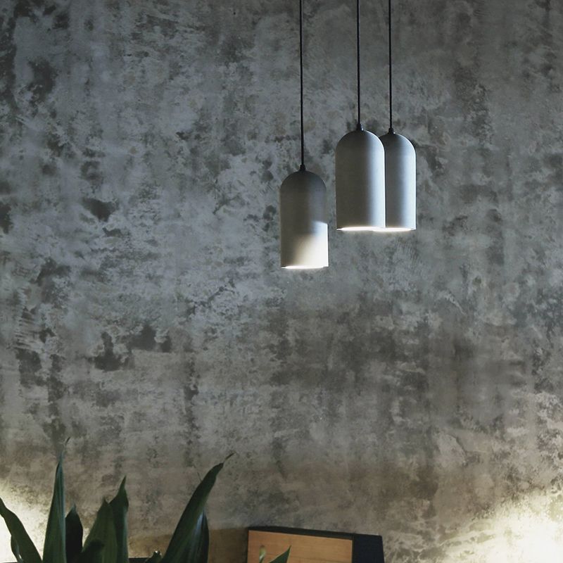 Modern Cement Pendulum Light 1-Light hangend plafondlicht voor eetkamer