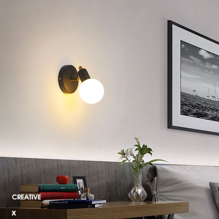 Glas moderne leeswandwandeling wereldwijd 1 licht wandgemonteerd licht voor slaapkamer