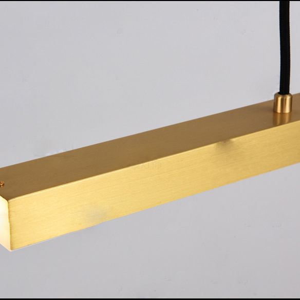 Linear Over Island Lighting Metal Modern Simplicity Hanging Island Lights for Restaurant