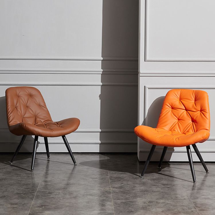 Silla moderna para interiores y exteriores, zapatilla de casa de metal, silla Parsons tapizada sin brazos