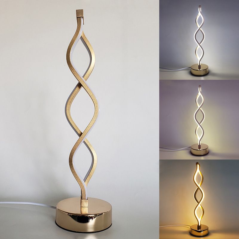 Lampada da tavolo da lettura di minimalismo a 1 luce LED LINEAR LIGHT per camera da letto