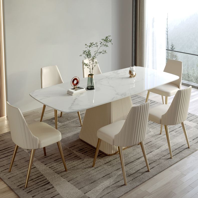 Designer Style Home Dining Room Set 1/4/5 Pieces Sintered Stone Dining Table Set