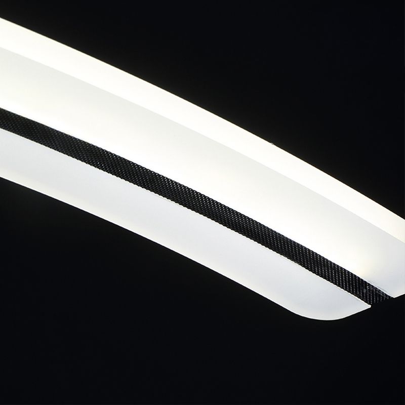 Acrylbogenheizes Licht Kit Moderne LED -Deckenleuchte in warm/weiß/natürliches Licht, 37,5 "breit