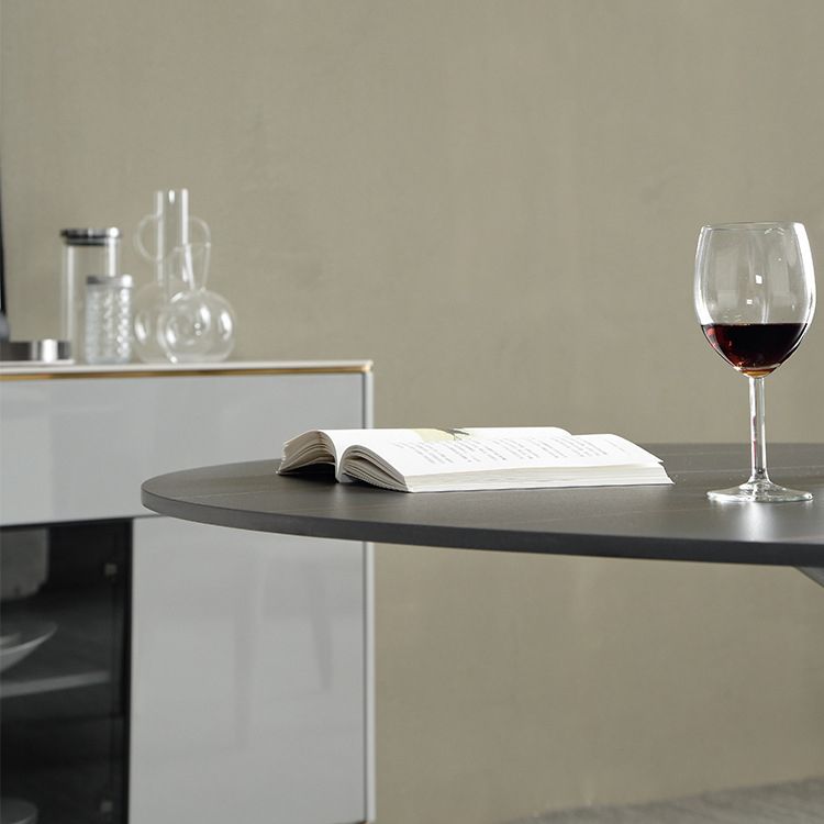 Stone Top Dining Table Modern Pedestal Dining Table for Home