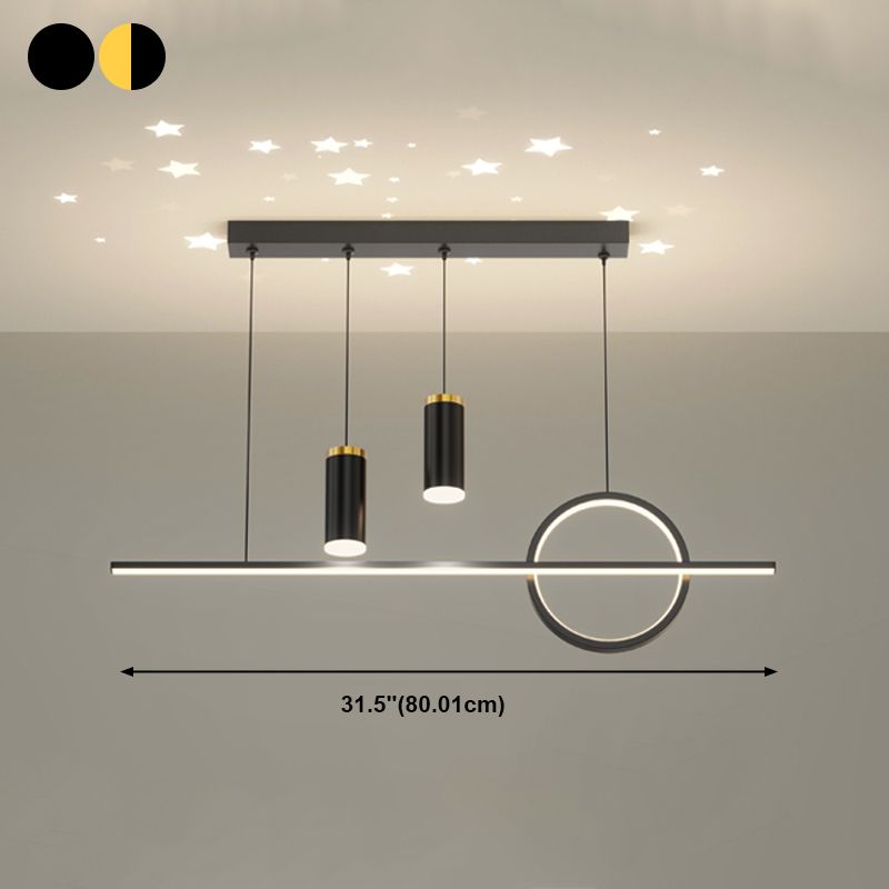 Modern Metal Island Light Geométrico Multi Light LED PRIGHT para dormitorio