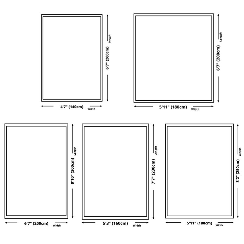 Creative Asymmetric Pattern Indoor Rug Modern Trendy Polyester Rug Easy Care Non-Slip Backing Area Carpet for Living Room