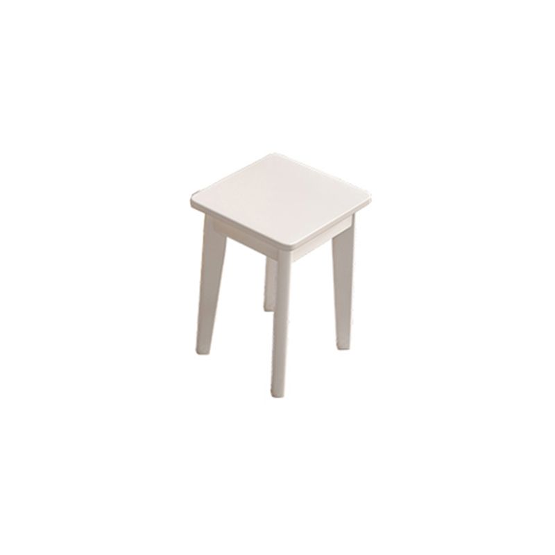 Scandinavian Wood Vanity and Stool Dressing Table with Storage