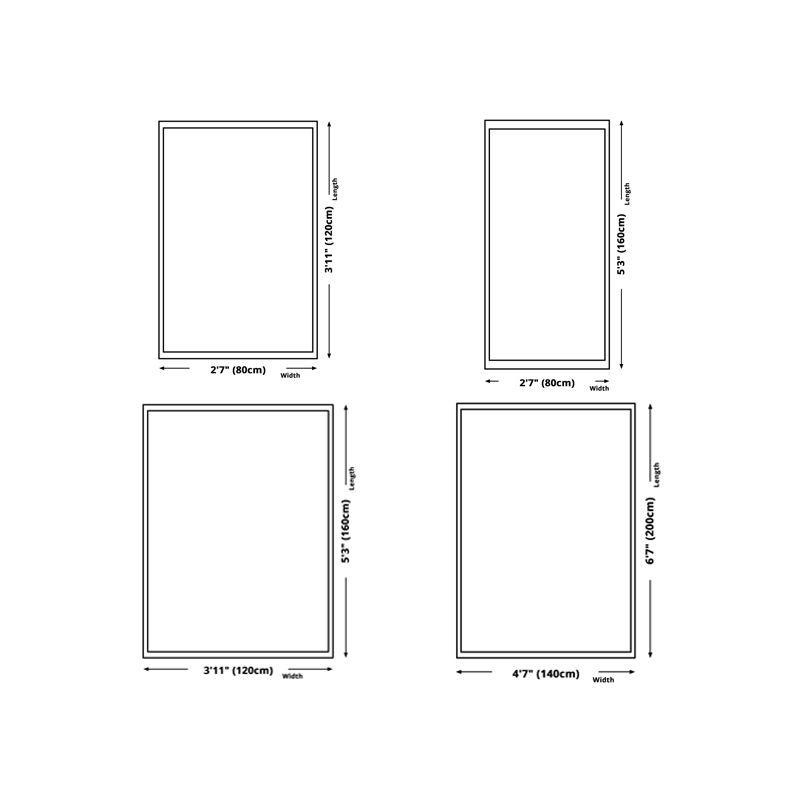 Green Modern Rug Blending Solid Color Rug Washable Rug for Living Room