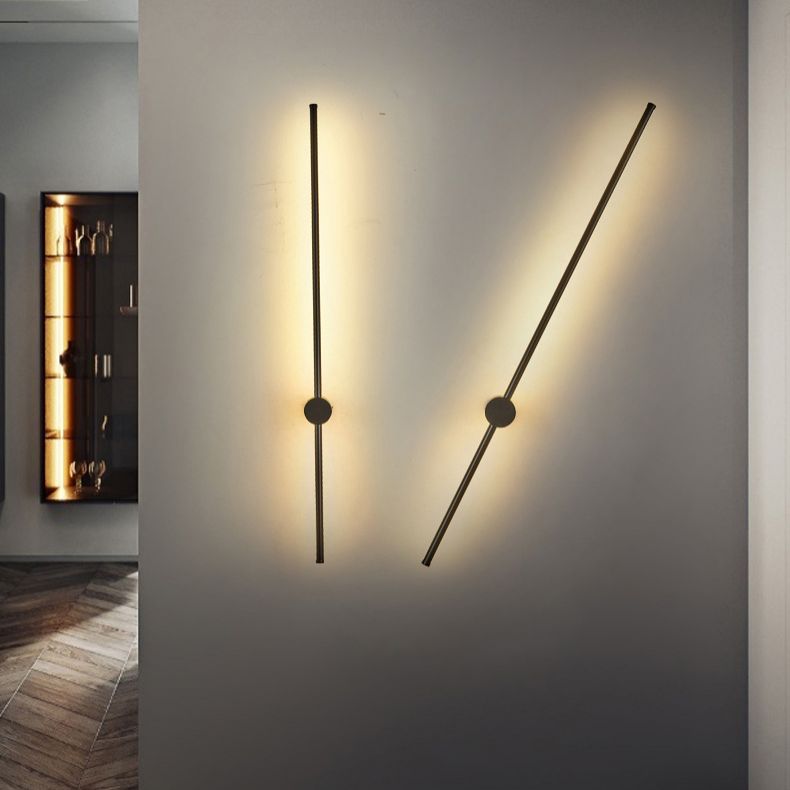 1 Licht linearer Wandleuchten moderner minimalistischer Eisenleuchten Wandleuchte