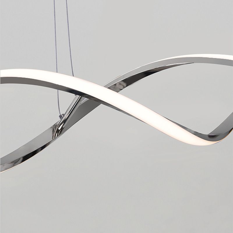 Stile contemporaneo in alluminio Luci appese a sospensione Linear Island Lighting Fun per sala da pranzo