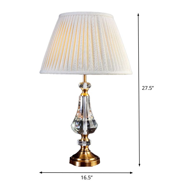 Eigentijdse curvy tafellamp handgesneden kristal 1 lamp leesboek licht in grijs