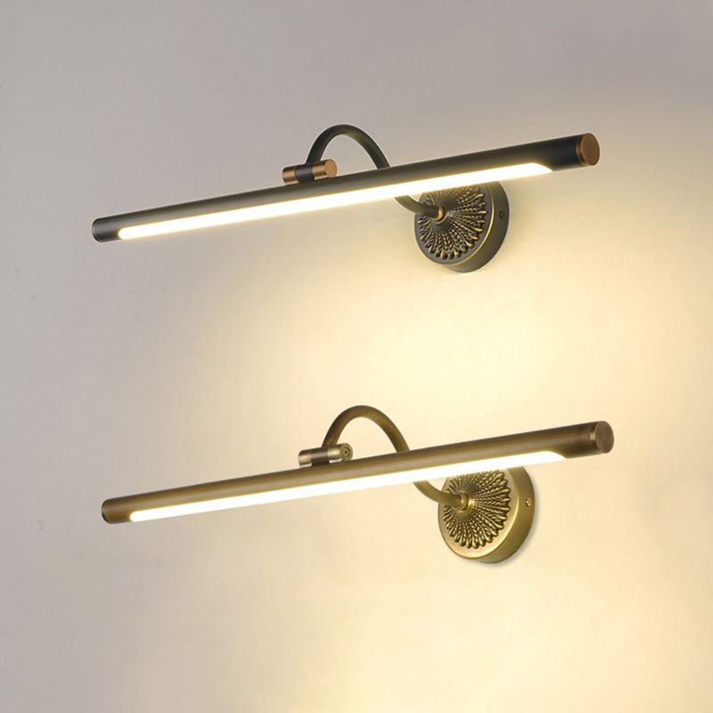 Linear Shower Room Wall Lighting Fixture Metal LED Simplicity Wall Mounted Light