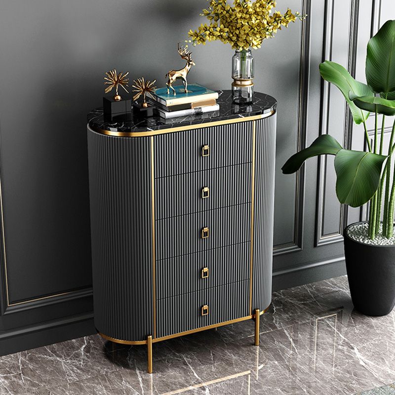 Classic Glam Storage Chest Stone Storage Chest Dresser with 3/4/5 Drawers