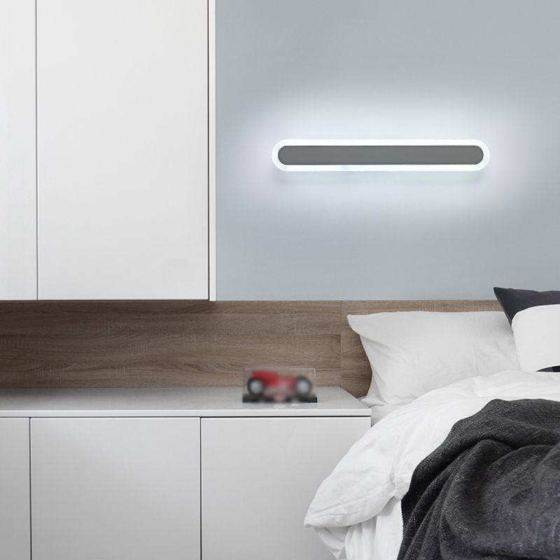 Contemporary Style Linear Wall Light Fixtures Metal 1 Light Led Wall Lights