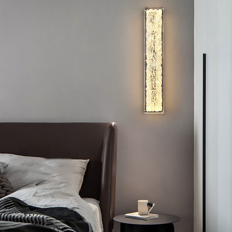 Rectangle Modern Wall Mounted Fixture Solid Brass and Resin LED Wall Sconce
