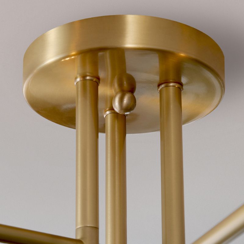 Nordic Style Golden Ceiling Light Ball Shape Glass Shade Ceiling Lamp for Bedroom
