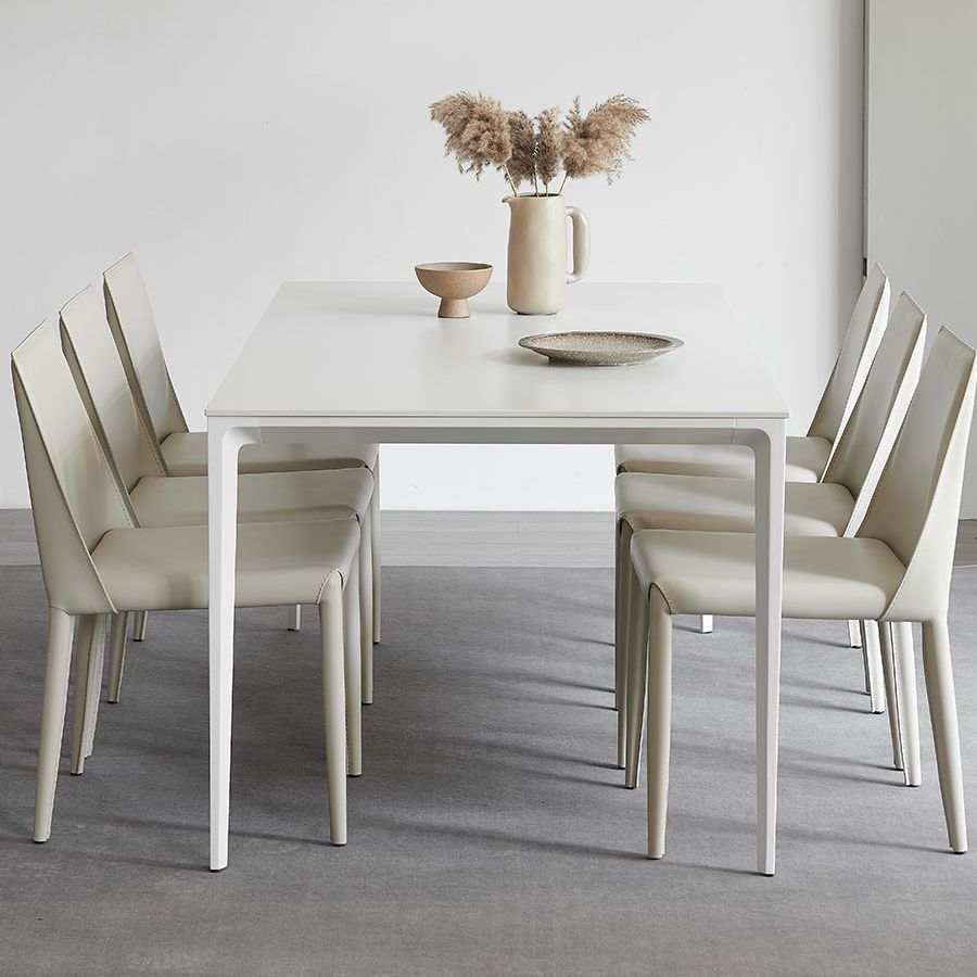 Modern Style Sintered Stone Dining Table Set 1/4/5/7 Pieces Dining Set for Home