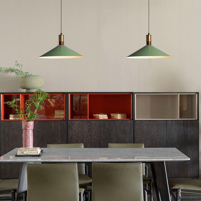Elektroplatte Eisen anheizen helles modernes, sich verjüngter Makaroon -Hanglampe für Esszimmer