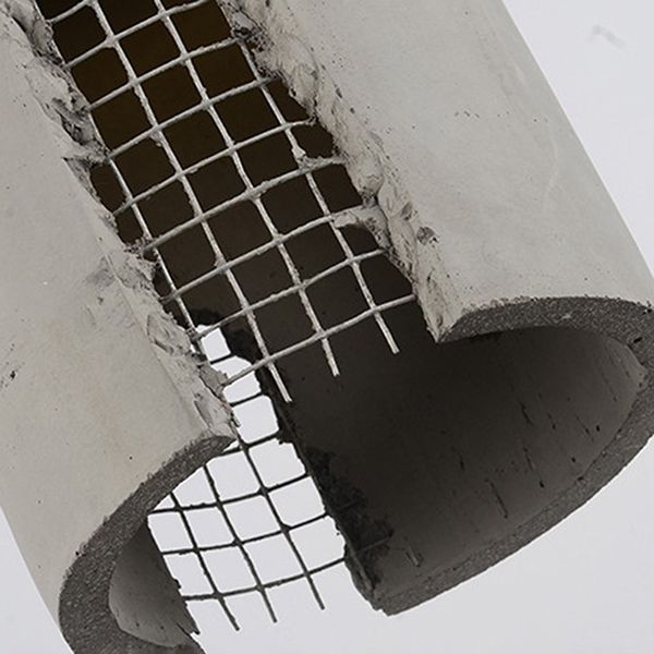 Gray Cement Hanging Light Fixtures Simplicity Suspension Pendant for Bedroom