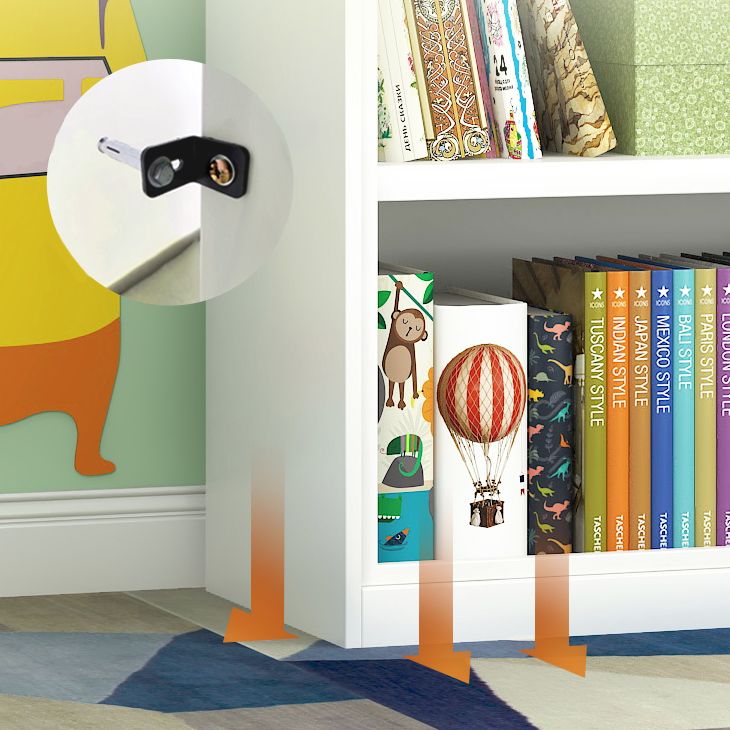 Modern Iron Bookcase, Geometric Bookshelf for Any Room, 13" W