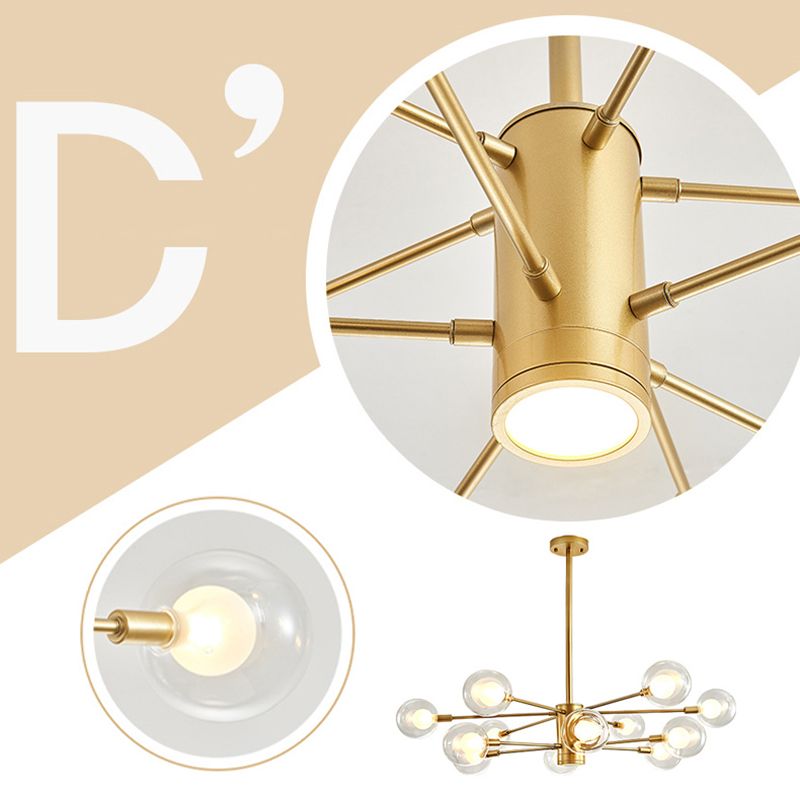 Semplicità postmoderna Simplicity Starburst Apparecchiatura di illuminazione sospesa in vetro Fissature di illuminazione a sospensione per il ristorante