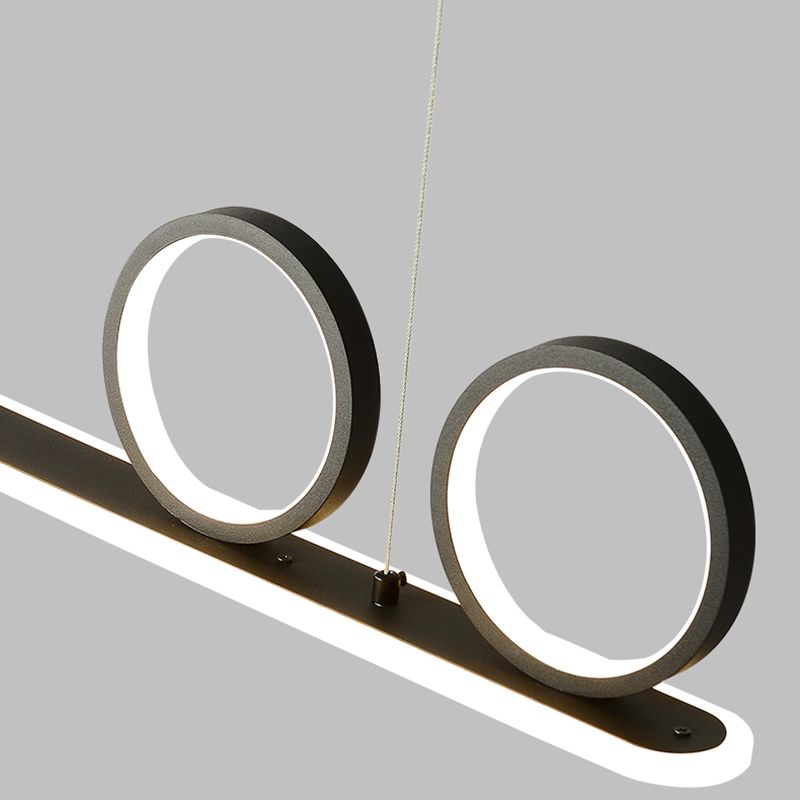 Salle à manger Modern Island LEDLING LINEAR 4 LUMILES PENDANT ALUMINUM LUMIN