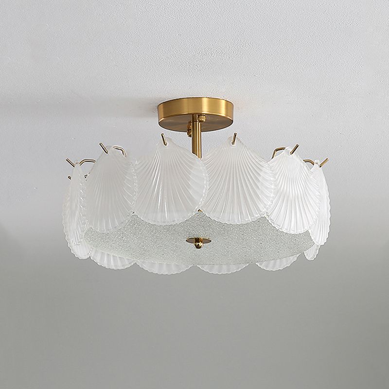 Nordic Glass Ceiling Lamp Minimalist Flush Mount Light Fixture