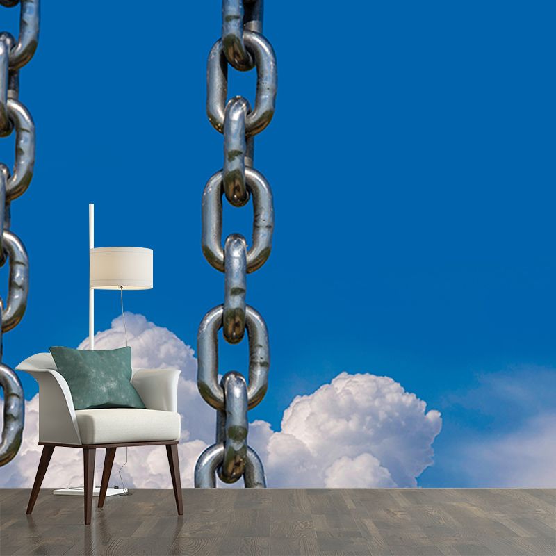 Metal Scene Environment Friendly Decorative Mural Industrial Mural Wallpaper