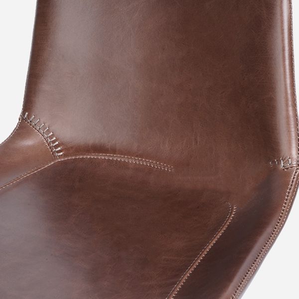 Contemporary Adjustable Height Swivel Leather Bar Stool with Footrest
