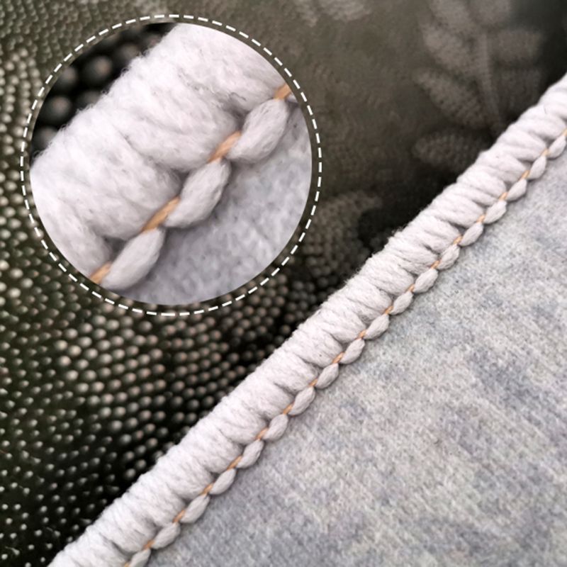 Black Modern Rug Blending Gradient Rug Non-Slip Backing Rug for Living Room