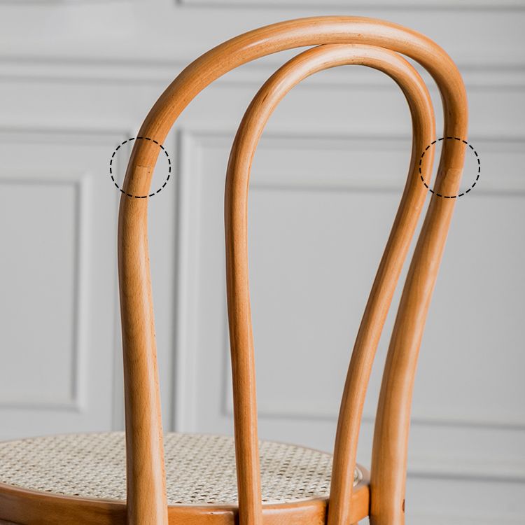 Sillas de cocina contemporáneas que cenan sillas laterales sin brazos con respaldo de madera Windsor