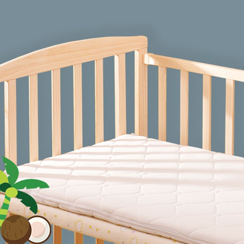 Farmhouse Wooden Baby Crib Pure Color Animal Pattern Nursery Bed