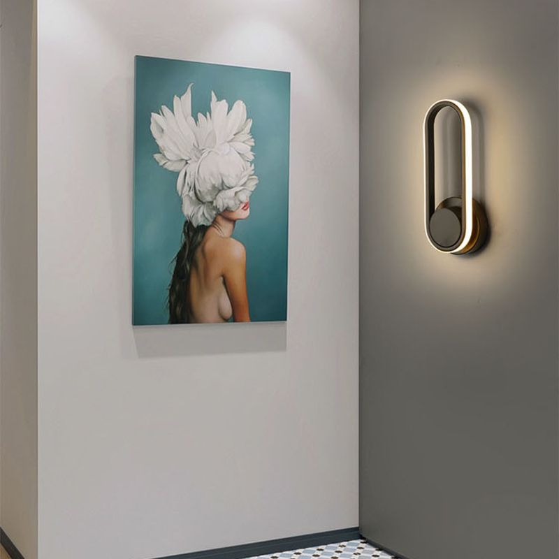 Rotatable Wall Lamp Modern LED Wall Mount Lamp with Plastic Shade for Bedroom