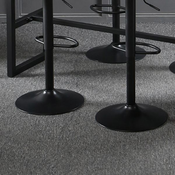 Indoor Adjustable Counter-height Stool with Swivel Leather Counter Bar Stool