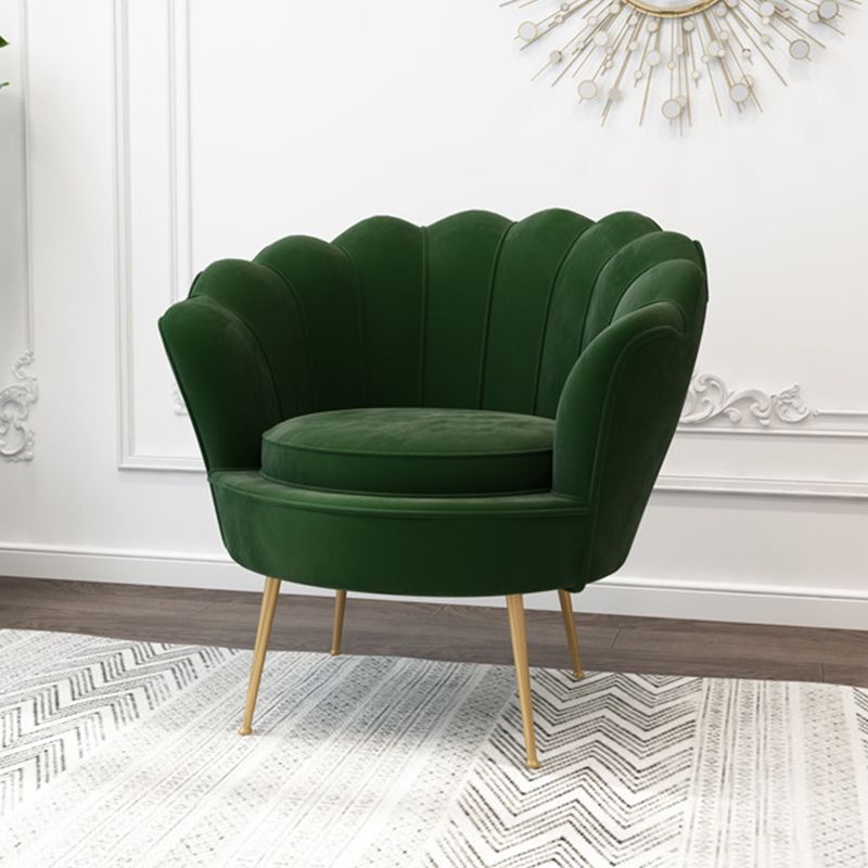 28.74" L x 28.74" W x 30.70" H Barrel Chair Sewn Pillow Back Accent Chair