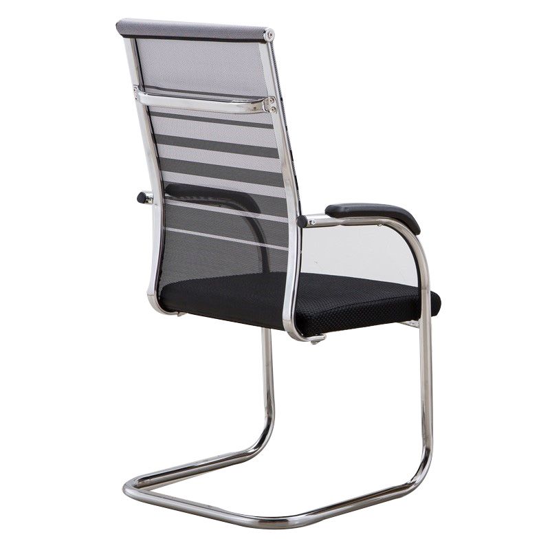 Contemporary PU Computer Chair Black Back Office Star Desk Chair