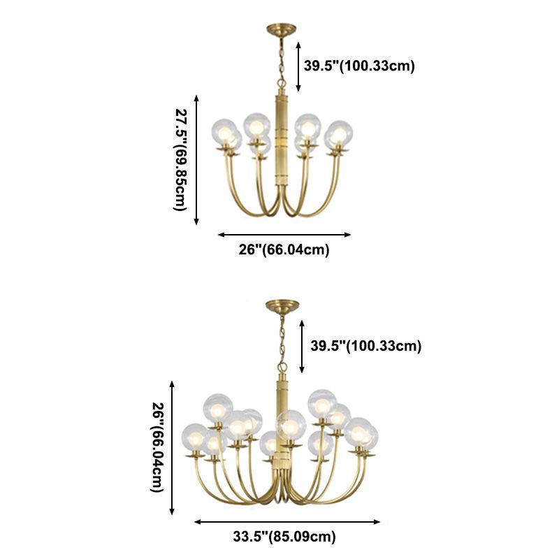 2 bulbos Cantidad Candelier opcional Tono de vidrio transparente Estilos modernos para dormitorio de comedor