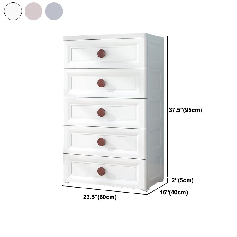 Contemporary Style Non-Hanging Armoire Plastic Home Storage Cabinet
