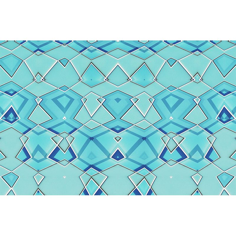 Geometry Pattern Removable Wall Mural for Living Room, Personalized Size Available