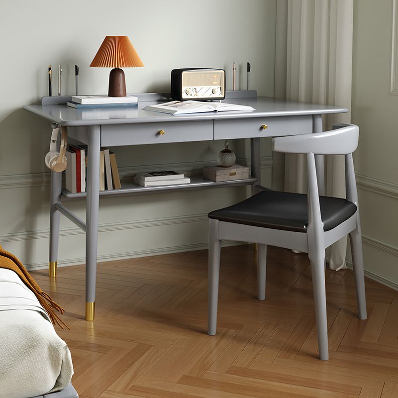 Rectangular Shaped Office Desk Reversible Multiple Colors Writing Desk for Office