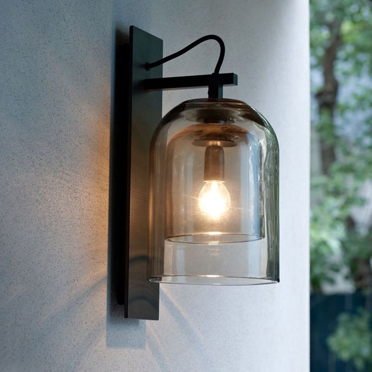 Glasröhrenwandmontaglampen zeitgenössische 1 leichte Wandleuchte Leuchten