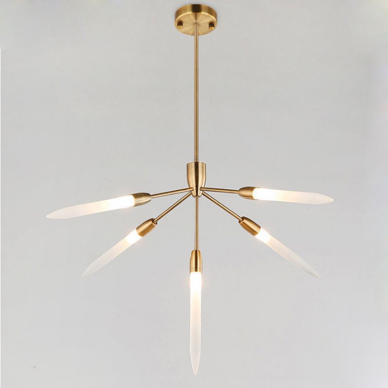 Picchi acrilici lampadario a sospensione Light Postmodern Gold Finitura sospesa