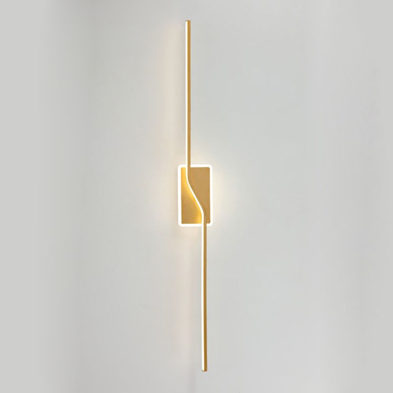 Noordse LED -muurlamp Minimalistische wandbalk Minimalistische wandbalk in gouden afwerking
