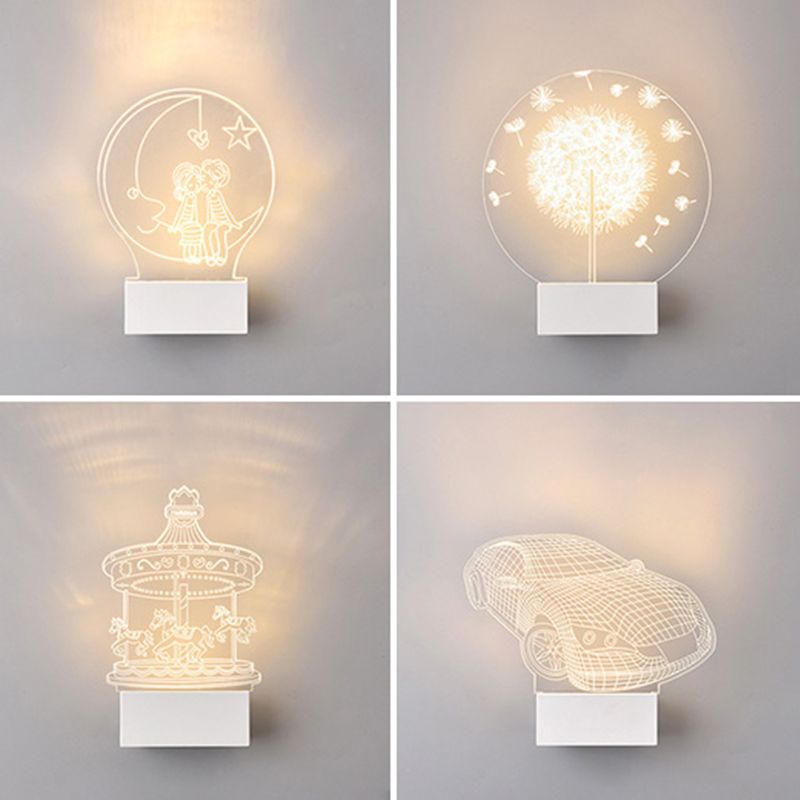 Creative Acrylic Wall Light Modern LED Wall Light Fixture for Bedroom